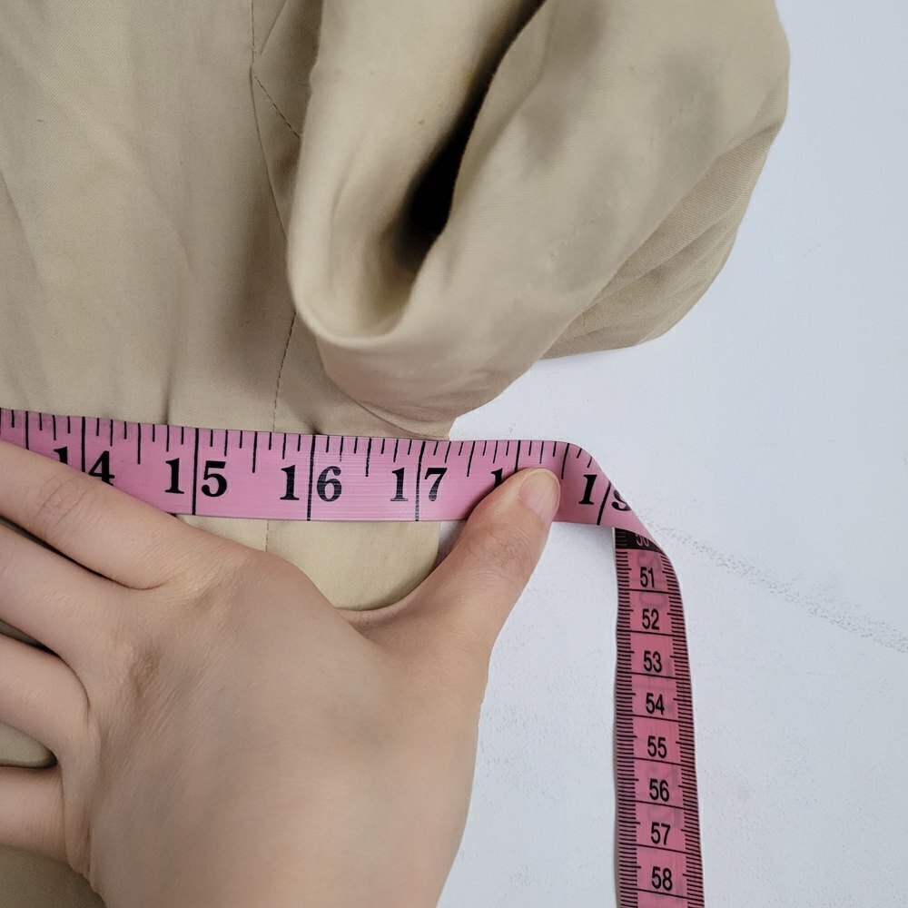 Theory Tan Cream Single Button Front Long Sleeve … - image 12